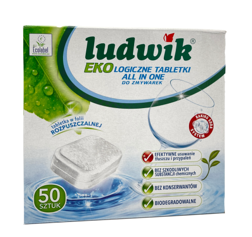 Ekologiczne tabletki do zmywarki Ludwik 50 szt