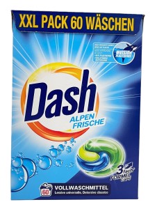 Kapsułki do prania Dash Alpen Frische 3w1 60 sztuk