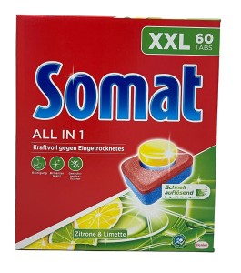 Tabletki do zmywarki Somat all in 1 cytryna&limonka 60 szt