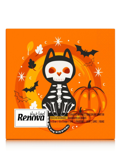 Serwetki stołowe Renova Kot szkieletor 20 szt