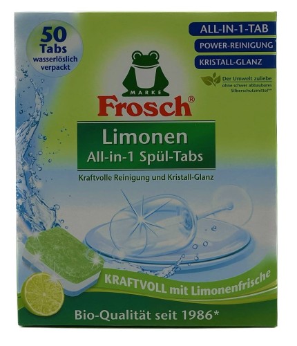 Tabletki do zmywarki Frosch Limonen Geschirrspul 50szt 1kg