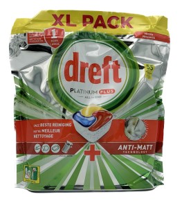 Tabletki do zmywarki Dreft Plus All in One Citron 55szt 853g