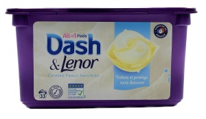 Kapsułki do prania Dash All in 1 Peaux Sensibles 33p 798g