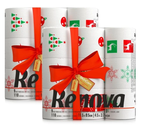 2x Świąteczny papier Renova 9 szt