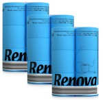 3x Niebieski papier toaletowy Renova 6R