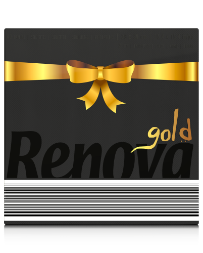 Serwetki stołołowe Renova GOLD czarne 40szt