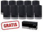 10x Czarny Ręcznik Papierowy Renova +gratis