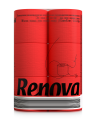 6x Czerwony papier toaletowy Renova 6 sztuk +gratis