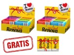2x Chusteczki higieniczne Renova color mix 18x9szt +gratis