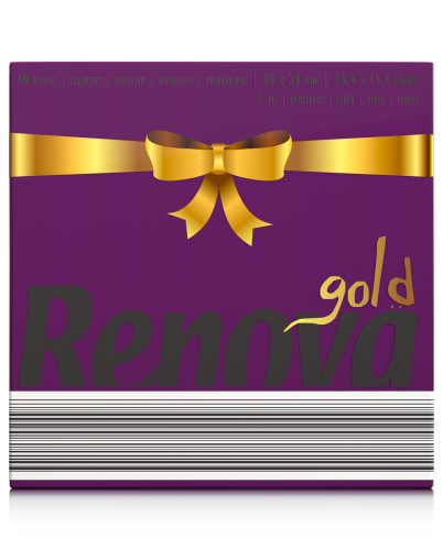Serwetki stołołowe Renova GOLD bordowe 40szt