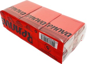 Czerwone Chusteczki Higieniczne Premium w Paczkach Renova 4-Warstwy 6x10 Sztuk