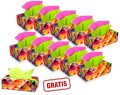 10x chusteczki higieniczne Renova zielono-różowe 80szt + 1 gratis