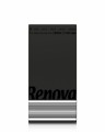 Czarne składane serwetki Renova 39x30cm, 25 sztuk