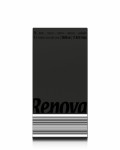 Czarne składane serwetki Renova 39x30cm, 25 sztuk