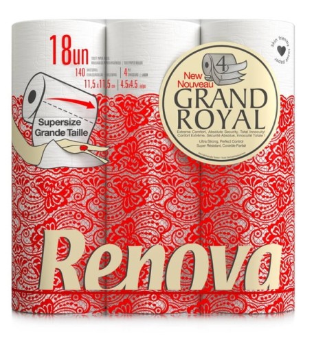 Papier toaletowy Renova Grand Royal 18 rolek