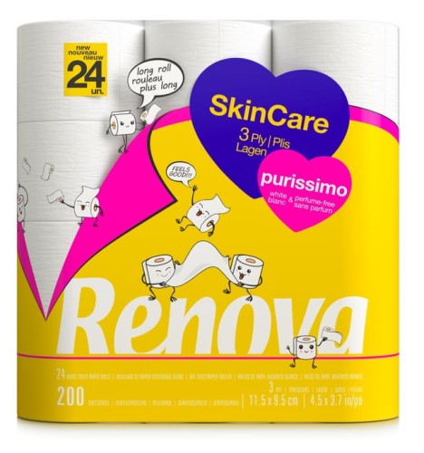 Papier toaletowy Renova Skin Care Purissimo 24 rolki