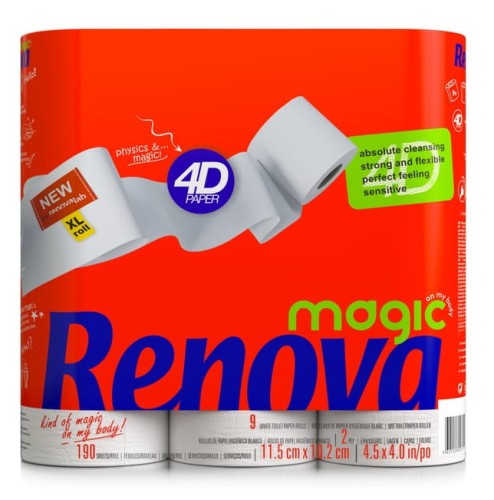 Papier toaletowy Renova Magic 9 rol