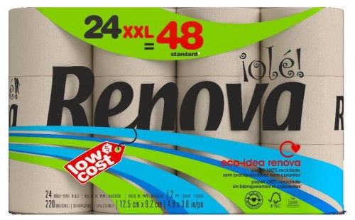 Papier toaletowy Renova Ole! 24 rolek