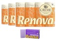 3x Papier toaletowy Renova 4-warstwowy Kremowy 12 szt + gratis