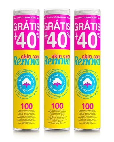3x Płatki waciki kosmetyczne Renova mini 100 sztuk