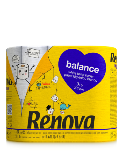 Papier toaletowy Renova Balance 4R