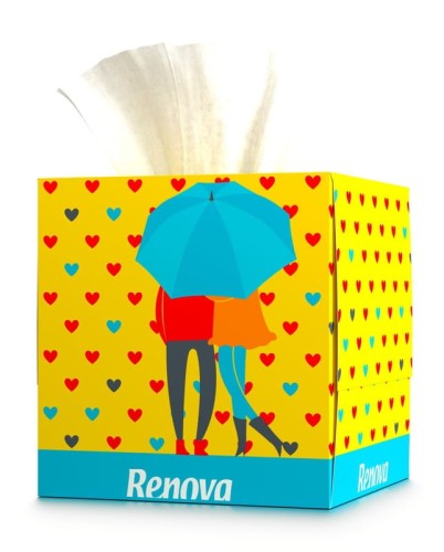 Chusteczki wyciągane do twarzy Renova Love 50 szt