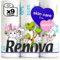 3x Papier toaletowy Renova Design Spring 9R + gratis