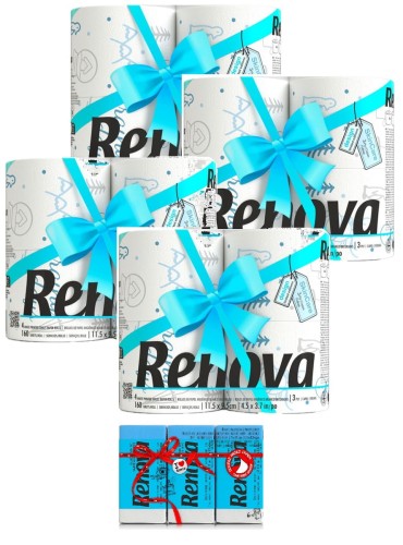 4x Papier toaletowy Renova Winter Edition 4R +gratis