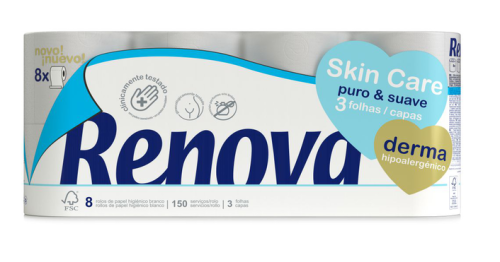 Papier toaletowy Renova Skin Care Derma 8R