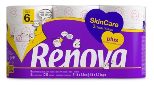 Papier toaletowy Renova Skin Care Plus 6R