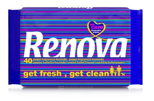 Papier toaletowy nawilżany Renova 40 sztuk