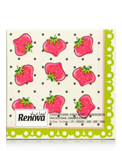 Serwetki stołowe Renova Strawberry 20 szt