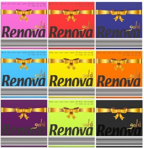 Zestaw DEMO serwetki Renova GOLD 40szt 9 kolorów