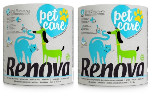 2x Ręcznik papierowy Renova do pielęgnacji zwierząt 1R