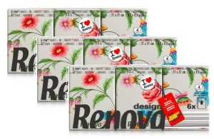 3x Chusteczki kieszonkowe Renova Design Spring 6x7 szt