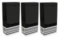 3x Czarne składane serwetki Renova 39x30cm 25 sztuk