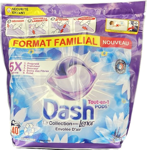 Dash All in 1 Lenor Pods Envolee D'air 40p 952g