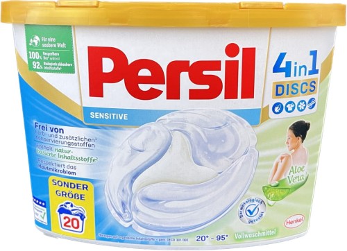 Kapsułki do prania Persil 4in1 Discs Sensitive 20p 500g