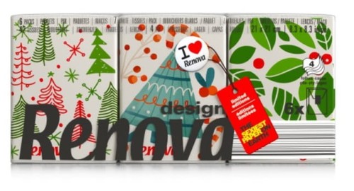 Chusteczki kieszonkowe Renova Xmas 6x7 szt