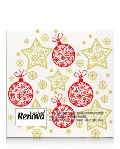 Serwetki Renova Xmas Stars&Balls 20szt