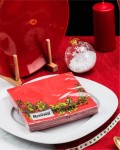 Serwetki Renova Red Xmas Holly 20szt
