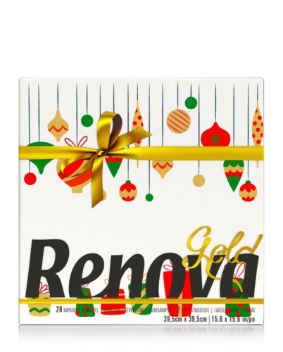 Serwetki stołowe Renova GOLD Xmas Gifts 20szt