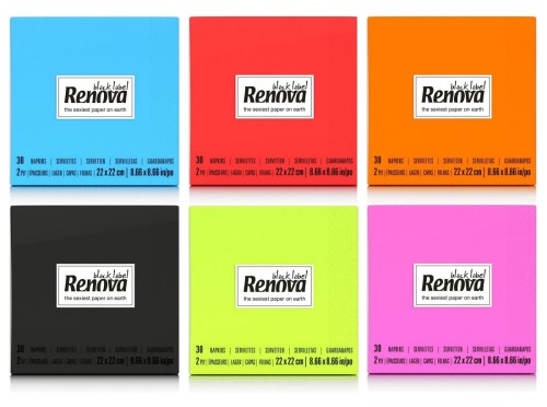 Zestaw DEMO serwetki koktajlowe Renova 6x30szt