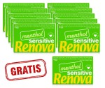 10x Chusteczki higieniczne Renova mentchol 6x9 +gratis