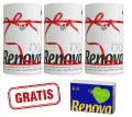 3x Ręcznik papierowy Renova biały 1R + gratis