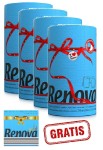 4x Niebieski Ręcznik Papierowy Renova +gratis