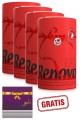 4x Czerwony Ręcznik Papierowy Renova +gratis