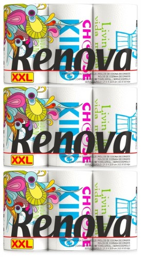 3x Ręcznik Papierowy Renova Design XXL 3R