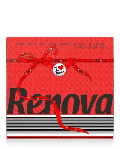 Serwetki papierowe Renova Red Label czerwone 70 szt