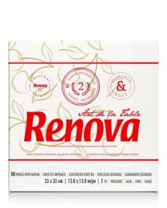 Serwetki papierowe Renova Art de la table deco 80 szt